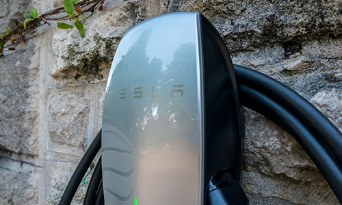 Tesla Charger at the Chateau